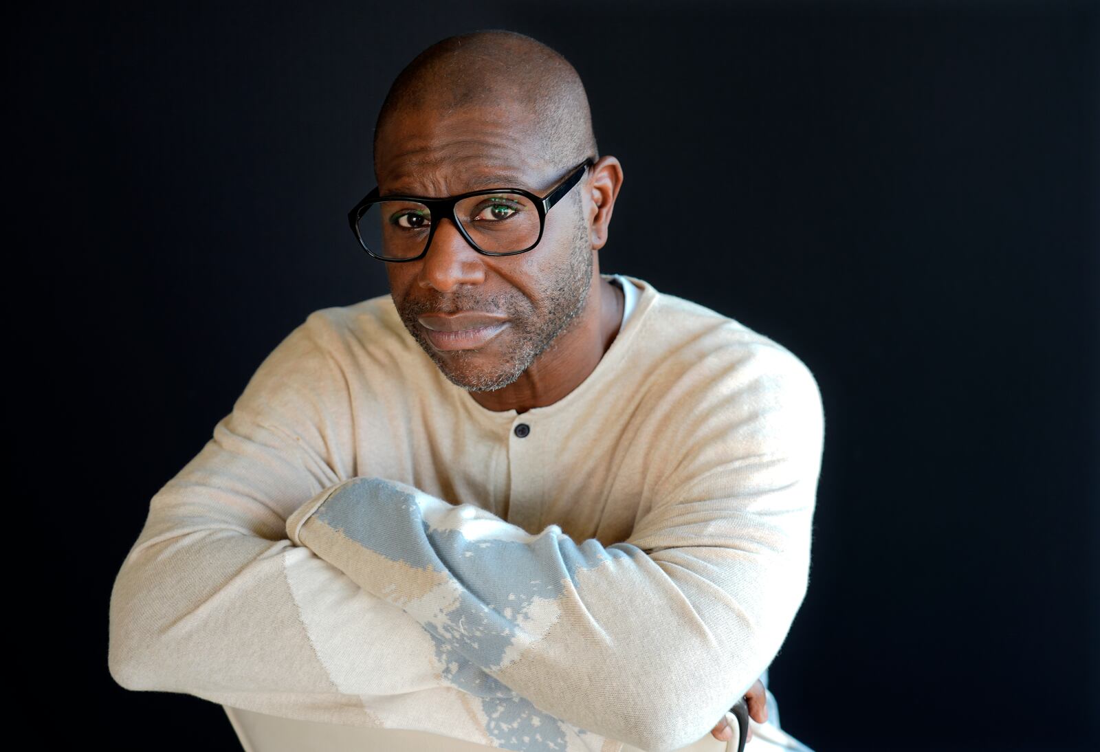 Steve McQueen, writer/director of "Blitz," poses for a portrait at the Four Seasons Hotel, Monday, Oct. 14, 2024, in Los Angeles. (AP Photo/Chris Pizzello)