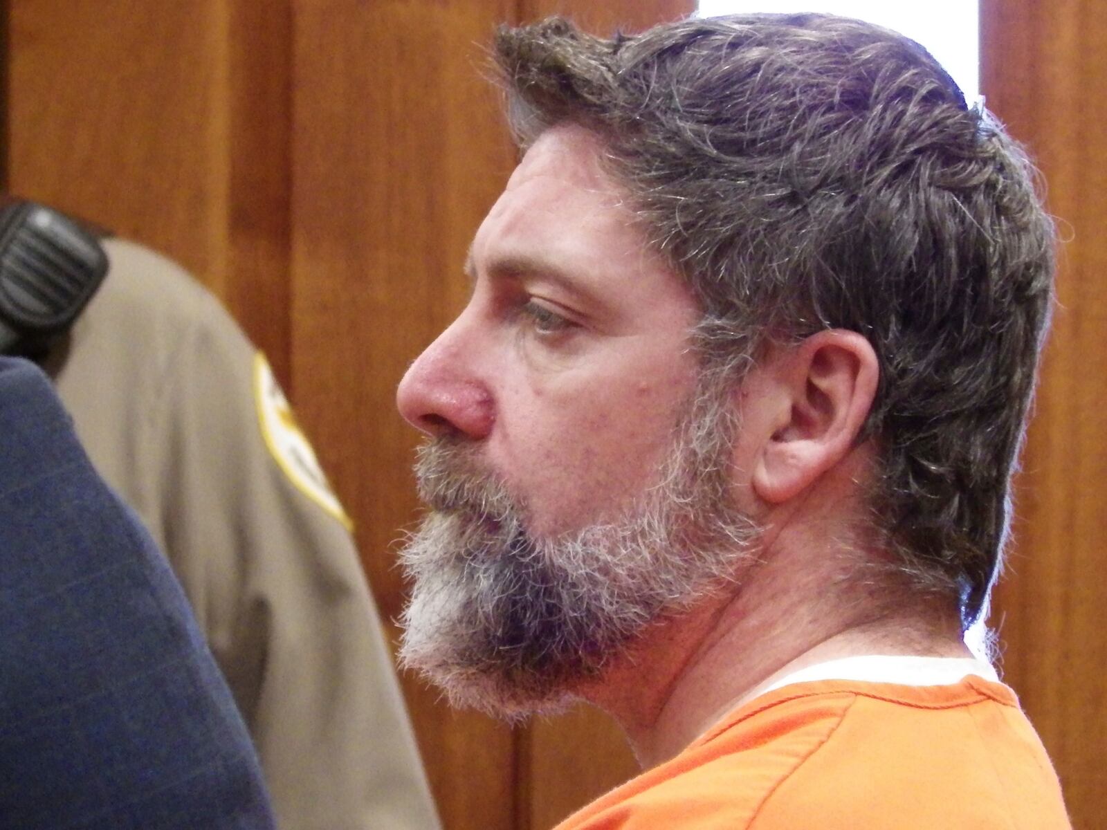 FILE - Ian Cramer listens to state District Judge Bobbi Weiler during his court appearance, April 17, 2024, at the McLean County Courthouse in Washburn, N.D. (AP Photo/Jack Dura, file)