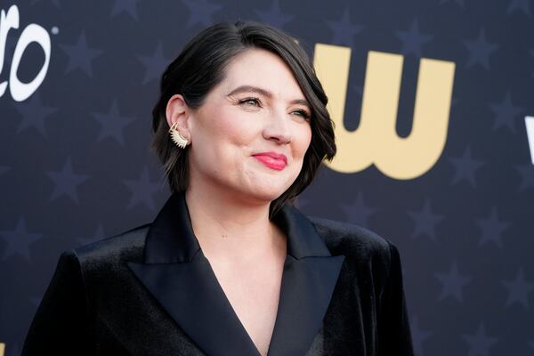 FILE - Taylor Jenkins Reid appears at the 29th Critics Choice Awards in Santa Monica, Calif., on Jan. 14, 2024. (Photo by Jordan Strauss/Invision/AP, File)