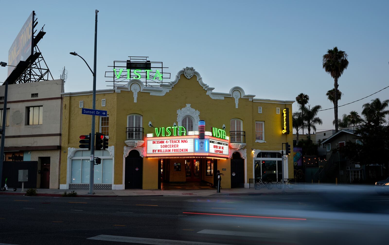 The Vista Theatre is pictured, Friday, Aug. 2, 2024, in the Los Feliz section Los Angeles. (AP Photo/Chris Pizzello)