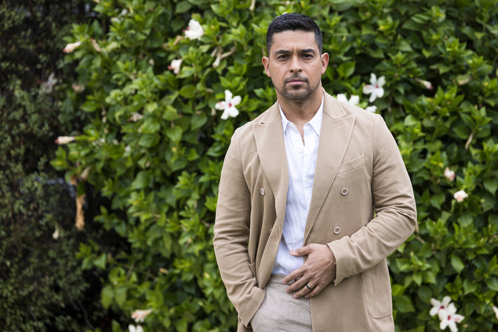 Actor Wilmer Valderrama poses for a portrait on Saturday, Sept. 21, 2024, in Los Angeles. (Photo by Willy Sanjuan/Invision/AP)