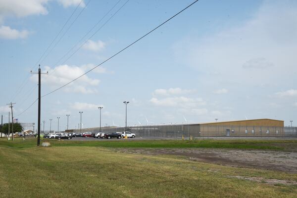 The El Valle Detention Center in Raymondville, Texas is pictured, Thursday, May 1, 2025, after a federal judge in the district barred the Trump administration from deporting any Venezuelans at the south Texas detention center under the Alien Enemies Act, an 18th-century wartime law. (AP Photo/Valerie Gonzalez)