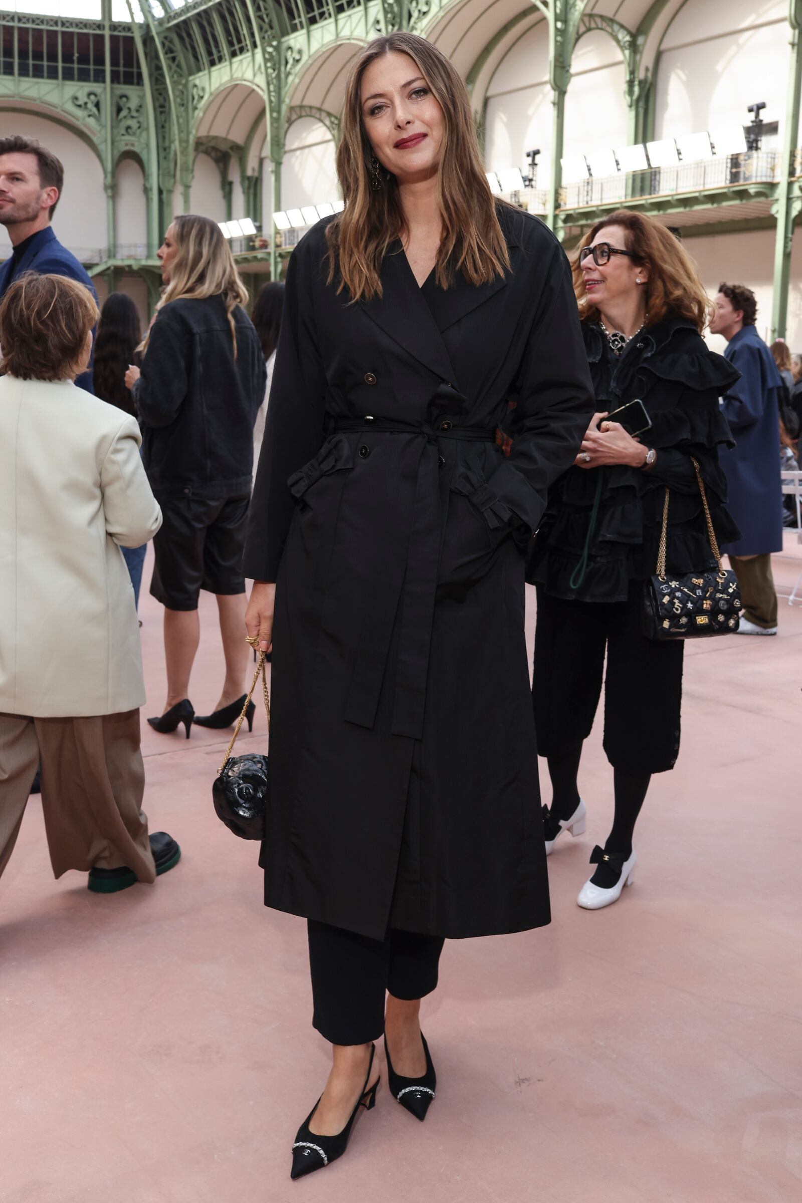 Maria Sharapova attends the Chanel Spring/Summer 2025 collection presented Tuesday, Oct. 1, 2024, in Paris. (Photo by Vianney Le Caer/Invision/AP)