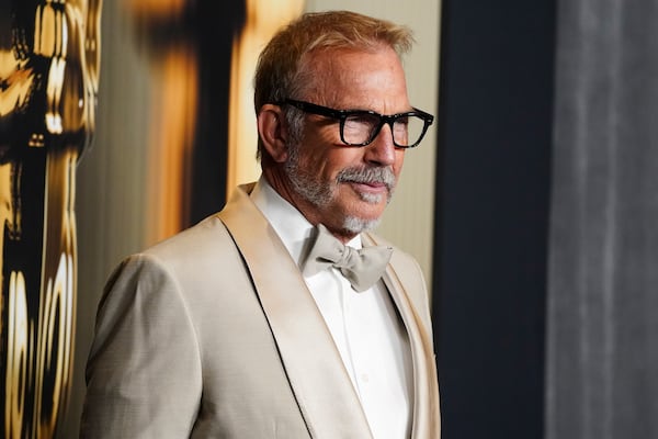 Kevin Costner arrives at the 15th Governors Awards on Sunday, Nov. 17, 2024, at The Ray Dolby Ballroom in Los Angeles. (Photo by Jordan Strauss/Invision/AP)