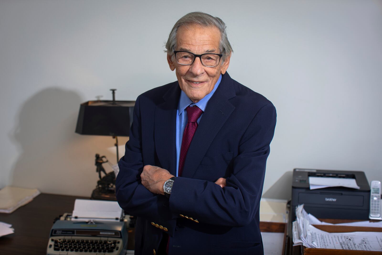 Robert Caro poses for a portrait on Wednesday, Sept. 11, 2024, in New York. (Photo by Andy Kropa/Invision/AP)