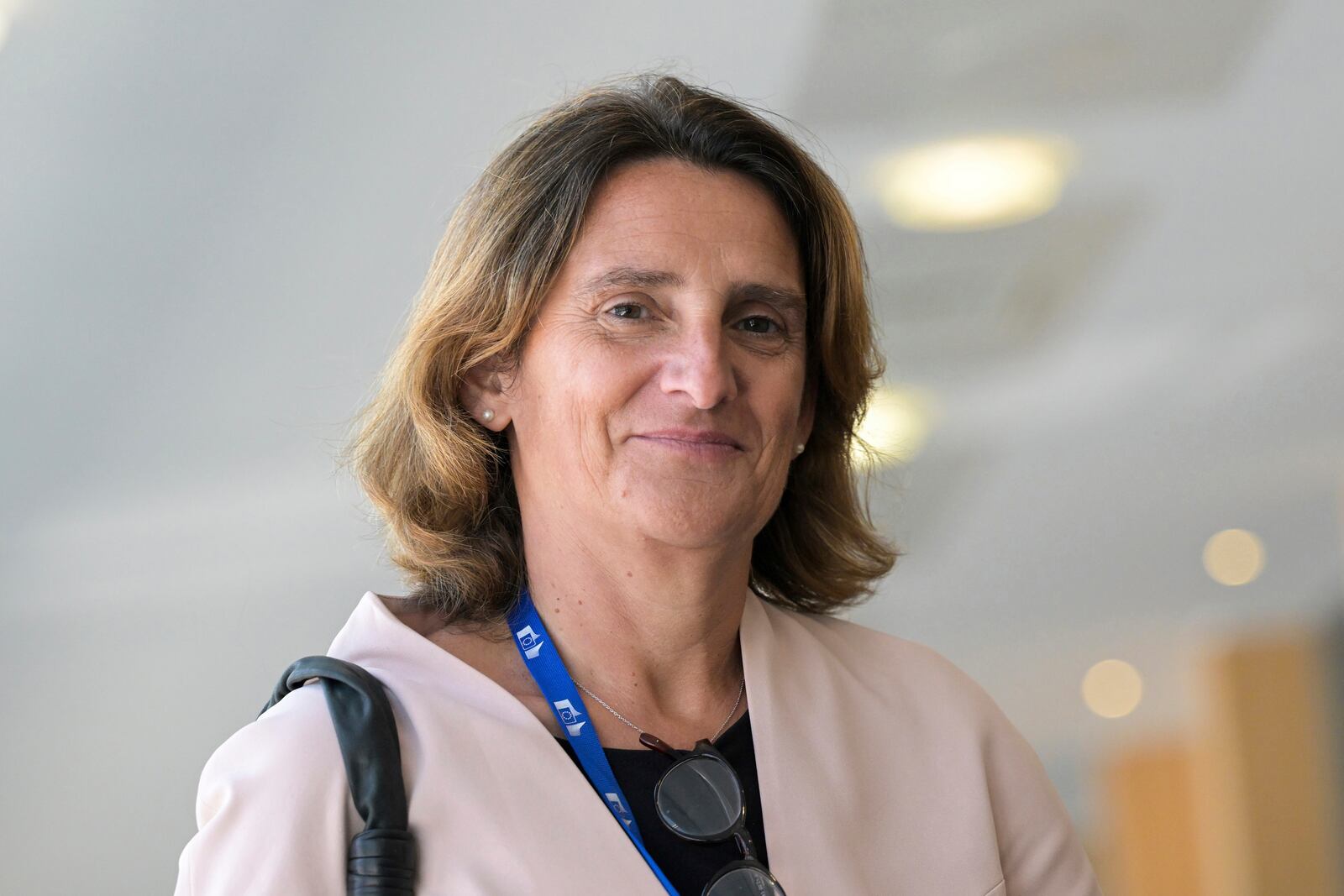 FILE - Designated European Commissioner Teresa Ribera is seen during a first meeting with European Commission President Ursula Von der Leyen in Brussels, Belgium, on Sept. 18, 2024. (John Thys/Pool Photo via AP, File)