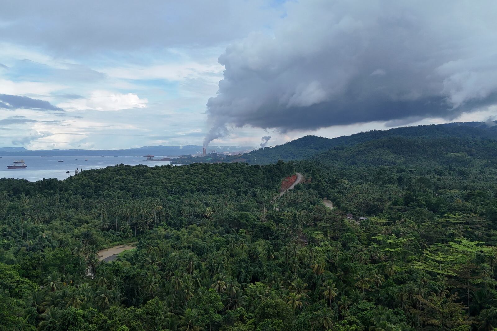 FILE - The Indonesia Weda Bay Industrial Park operates in Central Halmahera, North Maluku, Indonesia, on June 7, 2024. (AP Photo/Achmad Ibrahim, File)