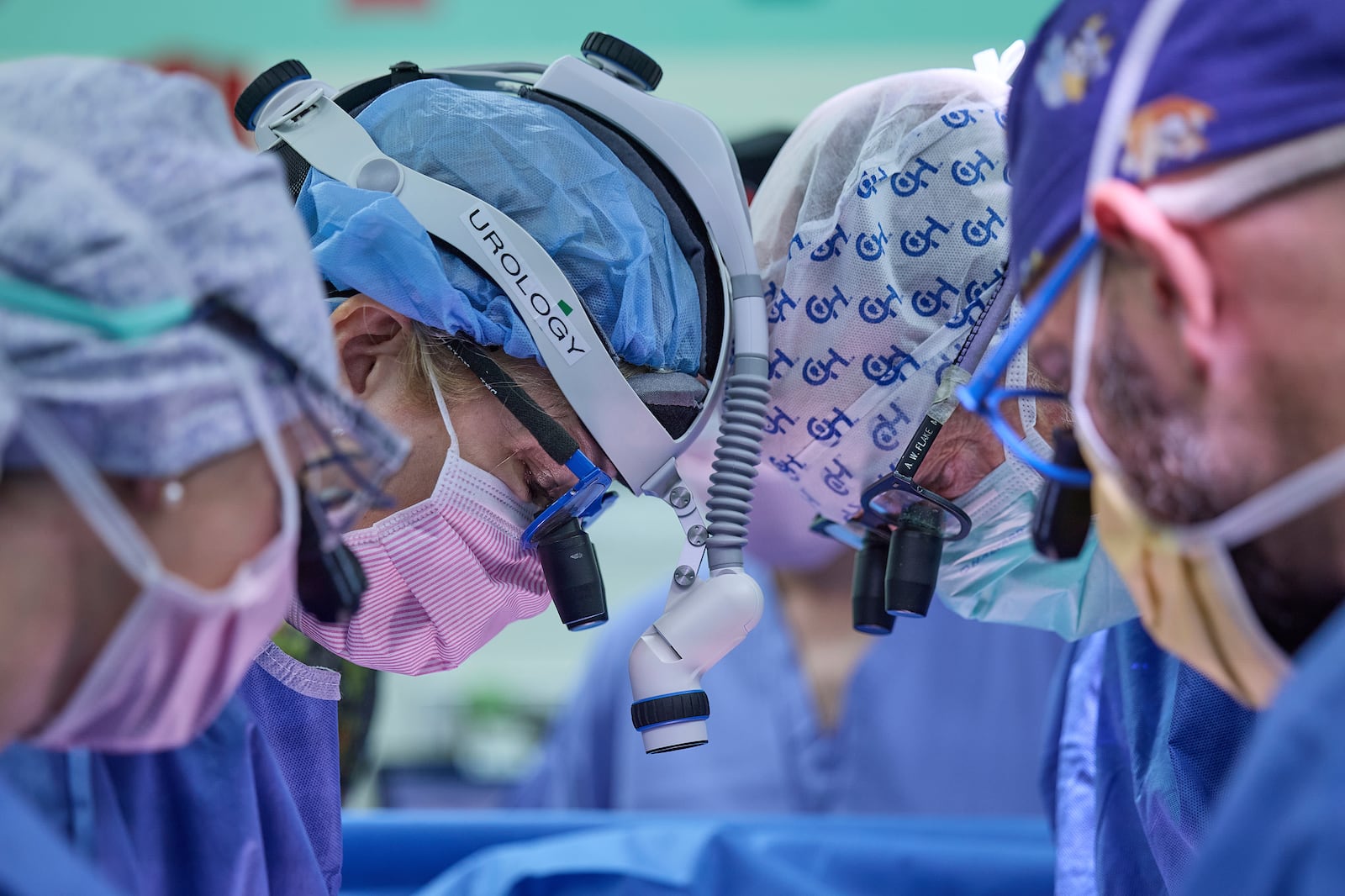 This photo provided by the Children’s Hospital of Philadelphia shows the hospital surgical team separating conjoined twins, Amari and Javar Ruffin, at the Children’s Hospital of Philadelphia, Aug. 21, 2024. (Ed Cunicelli/Children’s Hospital of Philadelphia via AP)