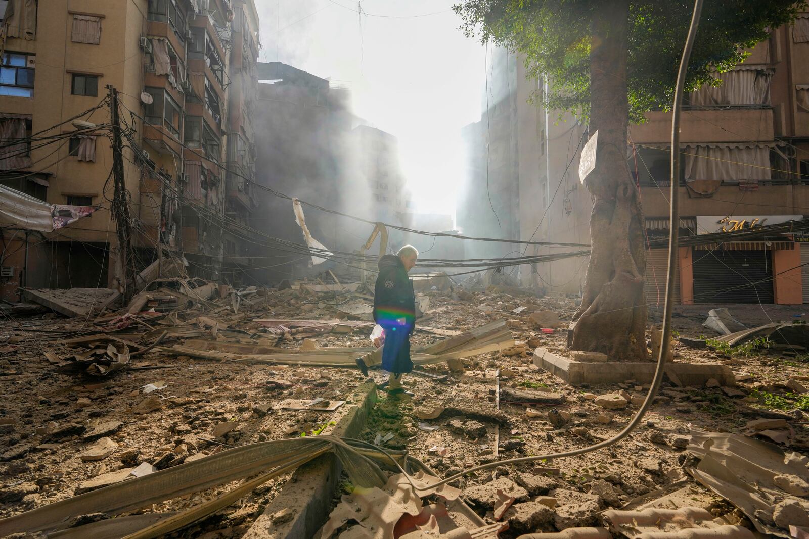 Smoke rises from the site of an Israeli airstrike in Dahiyeh, Beirut, Lebanon, Thursday, Oct. 3, 2024. (AP Photo/Hassan Ammar)