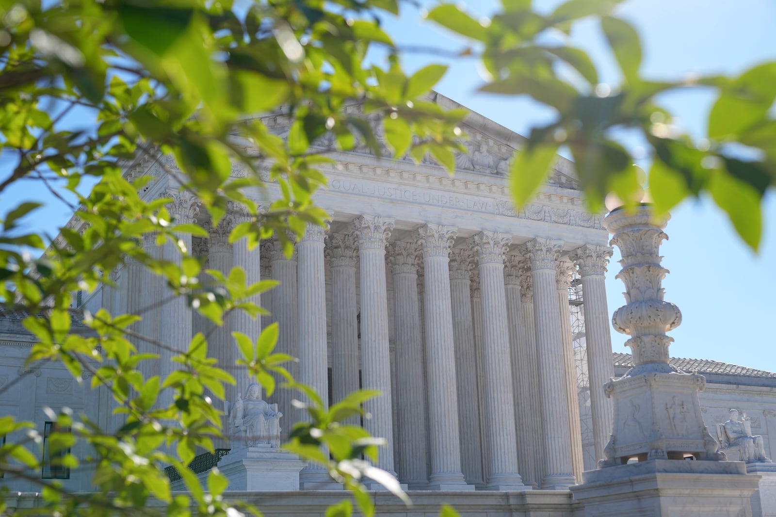 The Supreme Court is seen on Tuesday, Oct. 8, 2024, in Washington. (AP Photo/Mariam Zuhaib)