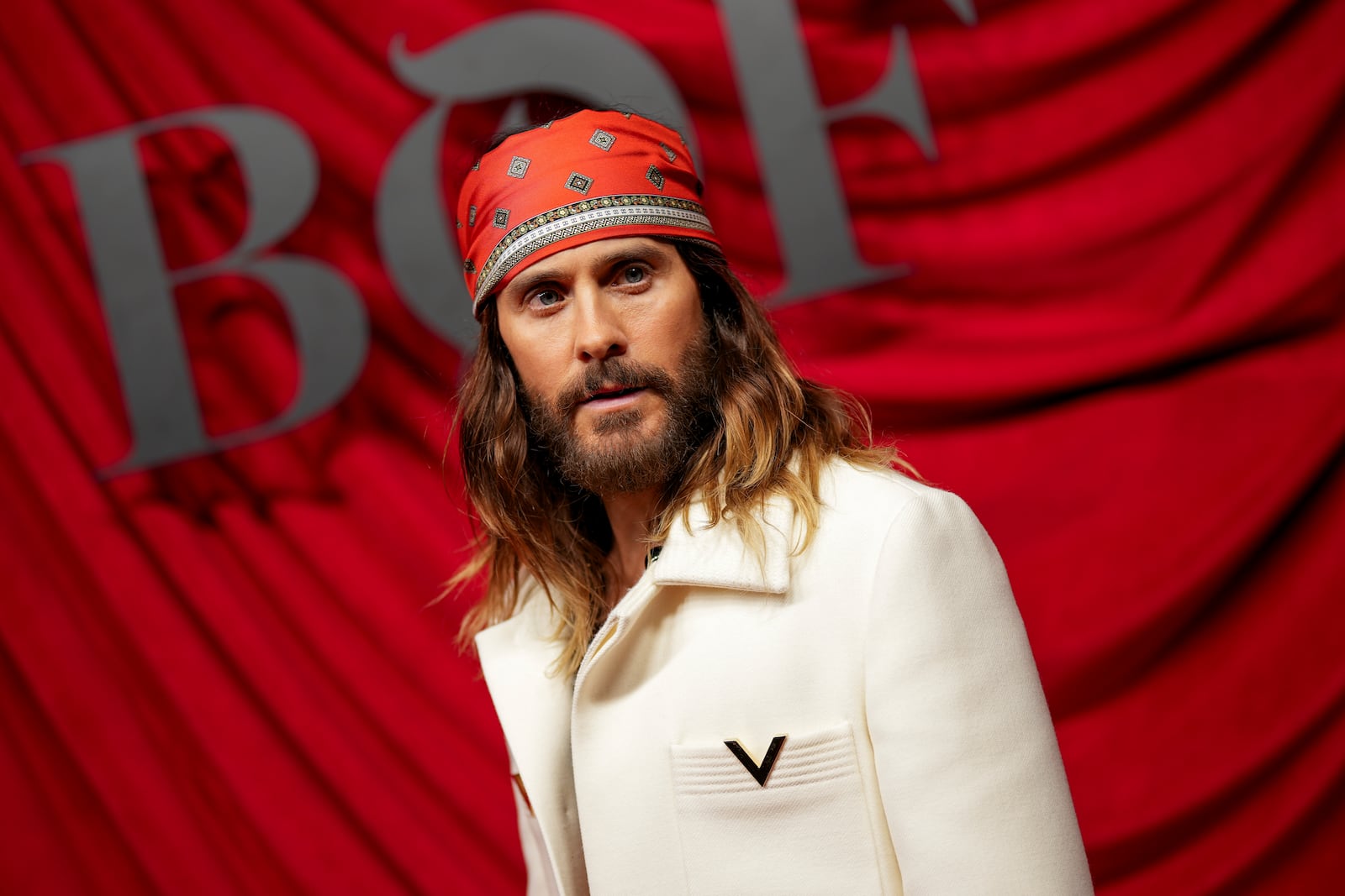 Jared Leto attends the BoF 500 Gala held at the Shangri-La Hotel during Paris Fashion Week on Saturday, Sept. 28, 2024, in Paris. (Photo by Scott A Garfitt/Invision/AP)