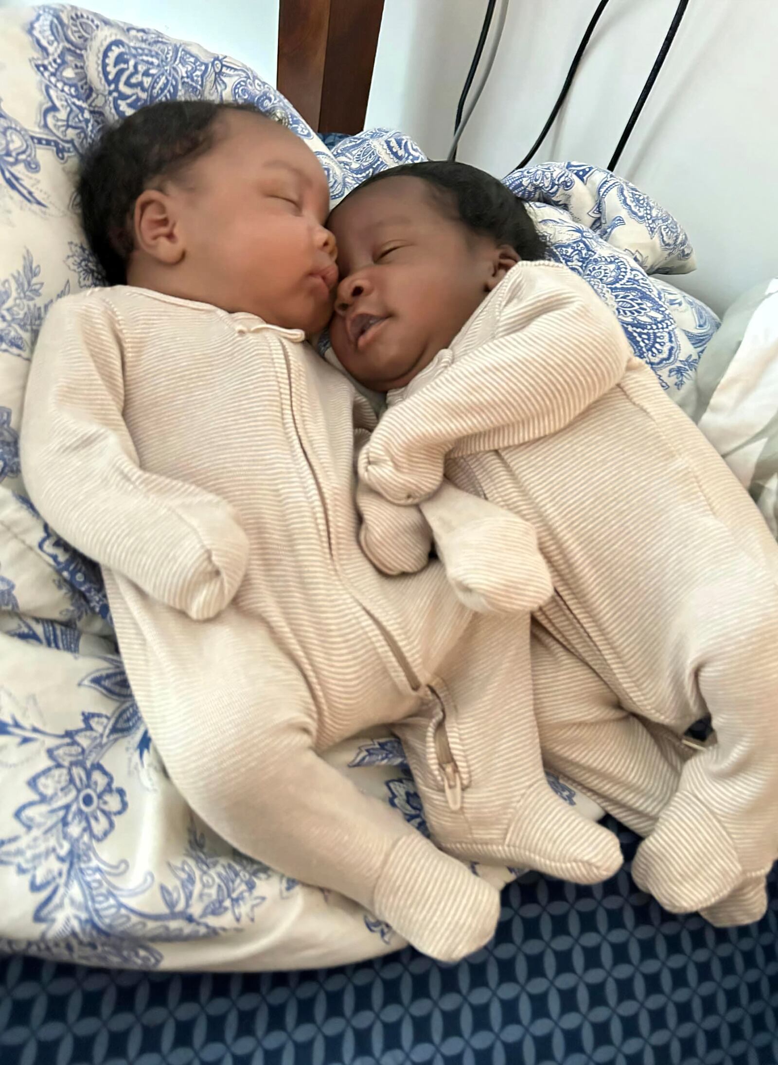 Undated photos twin brothers Khazmir Williams and Khyzier Williams, who were killed along with their mother Kobe Williams, in their home in Thomson, Ga., by a falling tree during Hurricane Helene on Monday, Sept. 30, 2024. (Obie Lee Williams via AP)