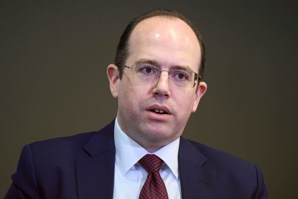 Michael Romano, former Jan. 6 prosecutor, speaks during an interview, Thursday, April 24, 2025, in Washington. (AP Photo/Jacquelyn Martin)