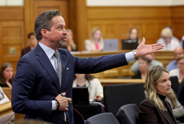 Karen Read's attorney, Alan Jackson during Read's trial at Norfolk Superior Court, Tuesday, May 6, 2025, in Dedham, Mass. (Matt Stone /The Boston Herald via AP, Pool)