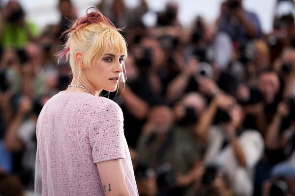 Director Kristen Stewart poses for photographers at the photo call for the film 'The Chronology of Water' at the 78th international film festival, Cannes, southern France, Friday, May 16, 2025. (Photo by Scott A Garfitt/Invision/AP)