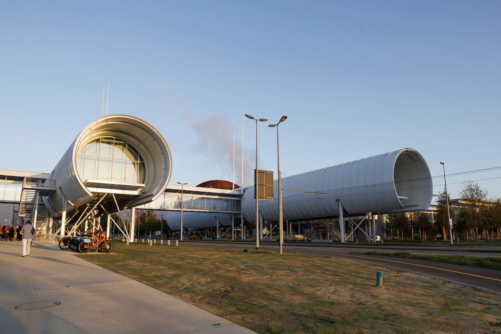 FILE - A view of the Science Gateway Museum on the occasion of its inauguration ceremony, at the the European Organization for Nuclear Research (CERN), in Meyrin near Geneva, Switzerland, Saturday, Oct. 7, 2023. (Salvatore Di Nolfi/Keystone via AP, File)