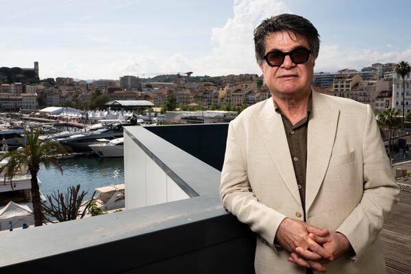Director Jafar Panahi poses for a portrait photograph for the film 'It Was Just an Accident' at the 78th international film festival, Cannes, southern France, Wednesday, May 21, 2025. (Photo by Scott A Garfitt/Invision/AP)