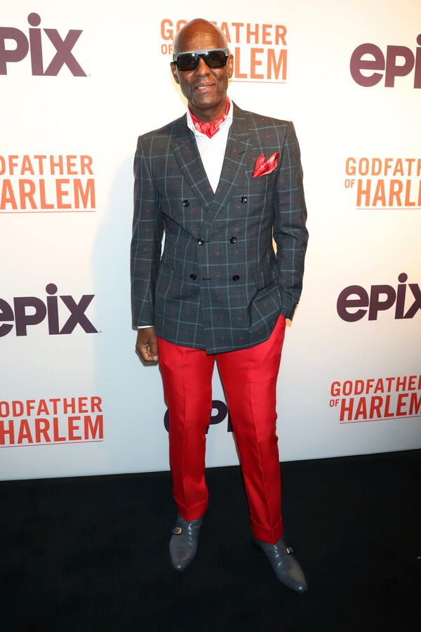 FILE - Dapper Dan attends a special screening of "Godfather of Harlem" at the Apollo Theater on Monday, Sept. 16, 2019, in New York. (Photo by Greg Allen/Invision/AP, File)