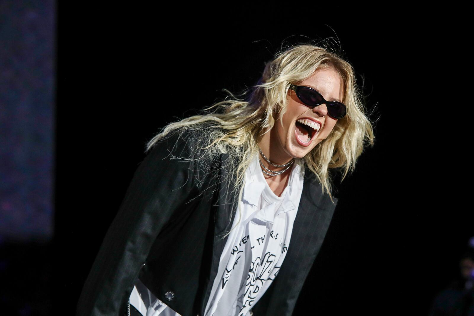 Singer-songwriter Renee Rapp performs during the All Things Go Music Festival on Saturday, Sept. 28, 2024, at Forest Hills Stadium in Forest Hills, N.Y. (Photo by Andy Kropa/Invision/AP)