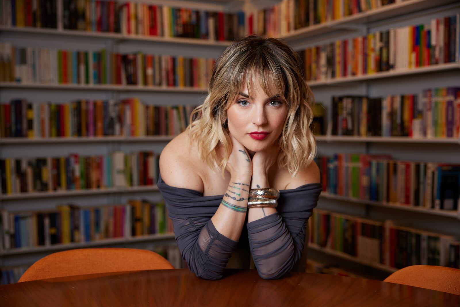 Singer Joanna Levesque, who rose to fame as “JoJo” when she was 13, poses for a portrait to promote her memoir, “Over the Influence,” on Wednesday, Sept. 18, 2024, in New York. (Photo by Matt Licari/Invision/AP)