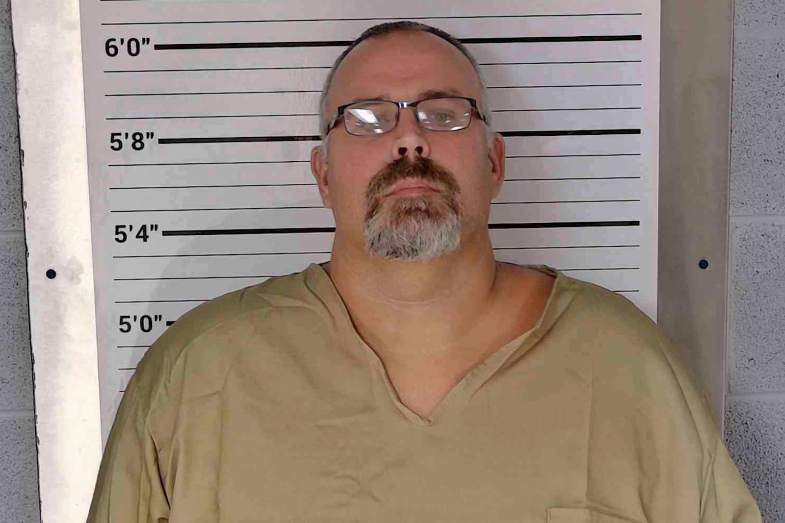 This booking photo provided by Leslie County Detention Center in Kentucky on Friday, Sept. 20, 2024 shows Letcher County Sheriff Shawn M. Stines (Leslie County Detention Center via AP)