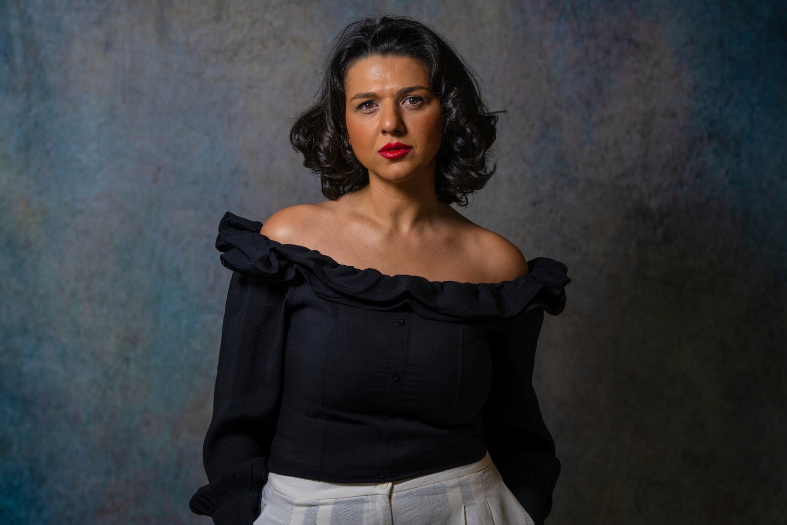 Khatia Buniatishvili poses for a portrait on Tuesday, Sept. 24, 2024, in New York. (AP Photo/Gary Gerard Hamilton)