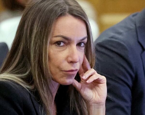 Karen Read looks on during her trial Tuesday, May 20, 2025, in Dedham, Mass. (Matt Stone/The Boston Herald via AP, Pool)