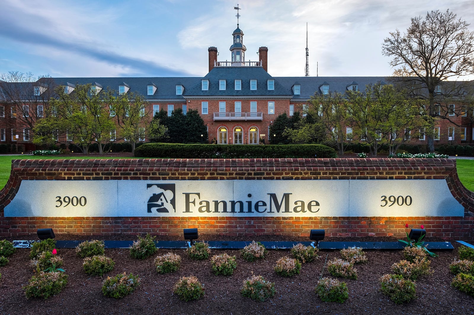 FILE- This April 21, 2018, file photo shows the Fannie Mae headquarters building in Washington. (AP Photo/J. David Ake, File)