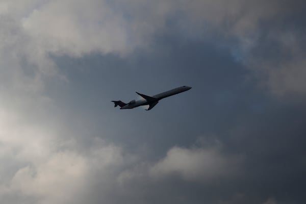 A Delta Airlines flight departs Hartsfield-Jackson International Airport, Tuesday, Nov. 26, 2024, in Atlanta. (AP Photo/Carolyn Kaster)