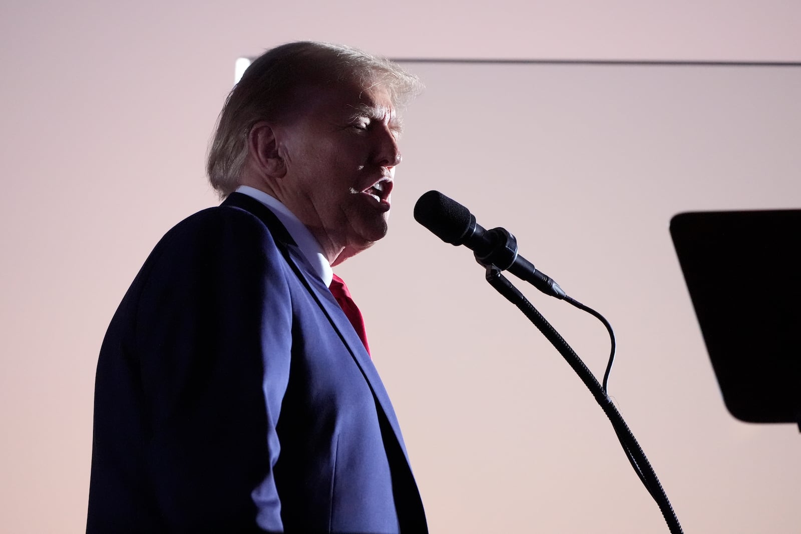 Republican presidential nominee former President Donald Trump speaks at a campaign event at the Butler Farm Show, Saturday, Oct. 5, 2024, in Butler, Pa. (AP Photo/Alex Brandon)